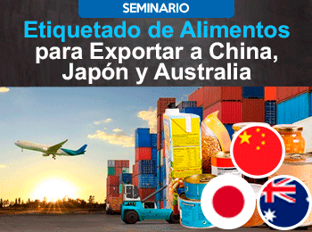 Etiquetado de Alimentos para Exportar a China Japon y Australia