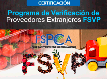 Certificacion Programa de Verificacion de Proveedores Extranjeros FSVP