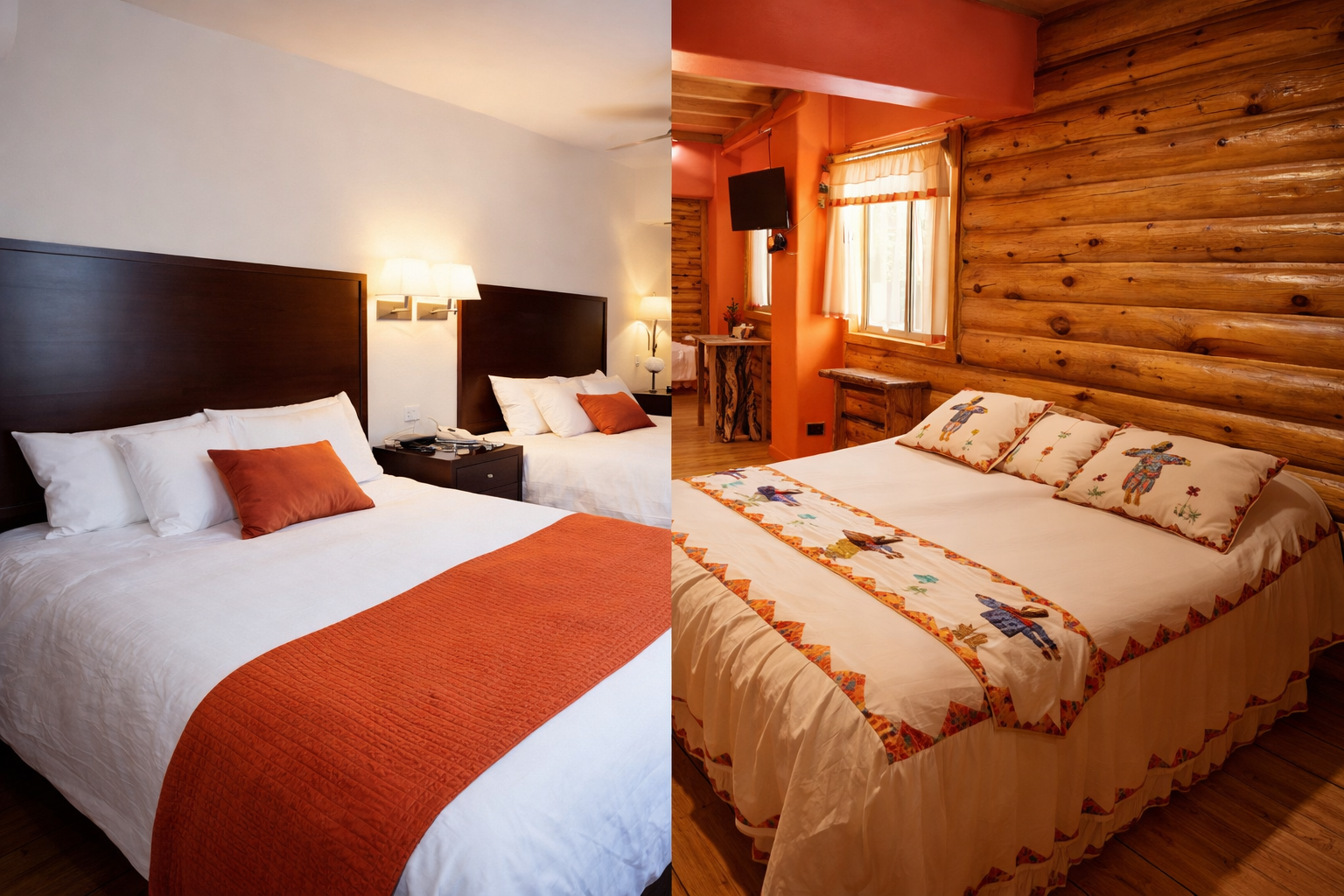 Hospédate en hoteles seleccionados como Hotel Taramuri en Creel y Hotel Plaza en la ciudad de Chihuahua, con ubicación estratégica y comodidad para tu viaje.