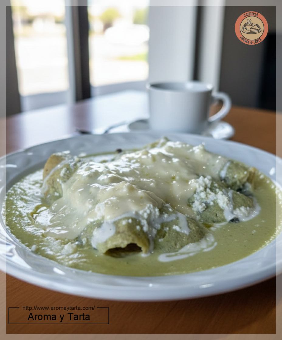 Enchiladas suizas gratinadas de pollo