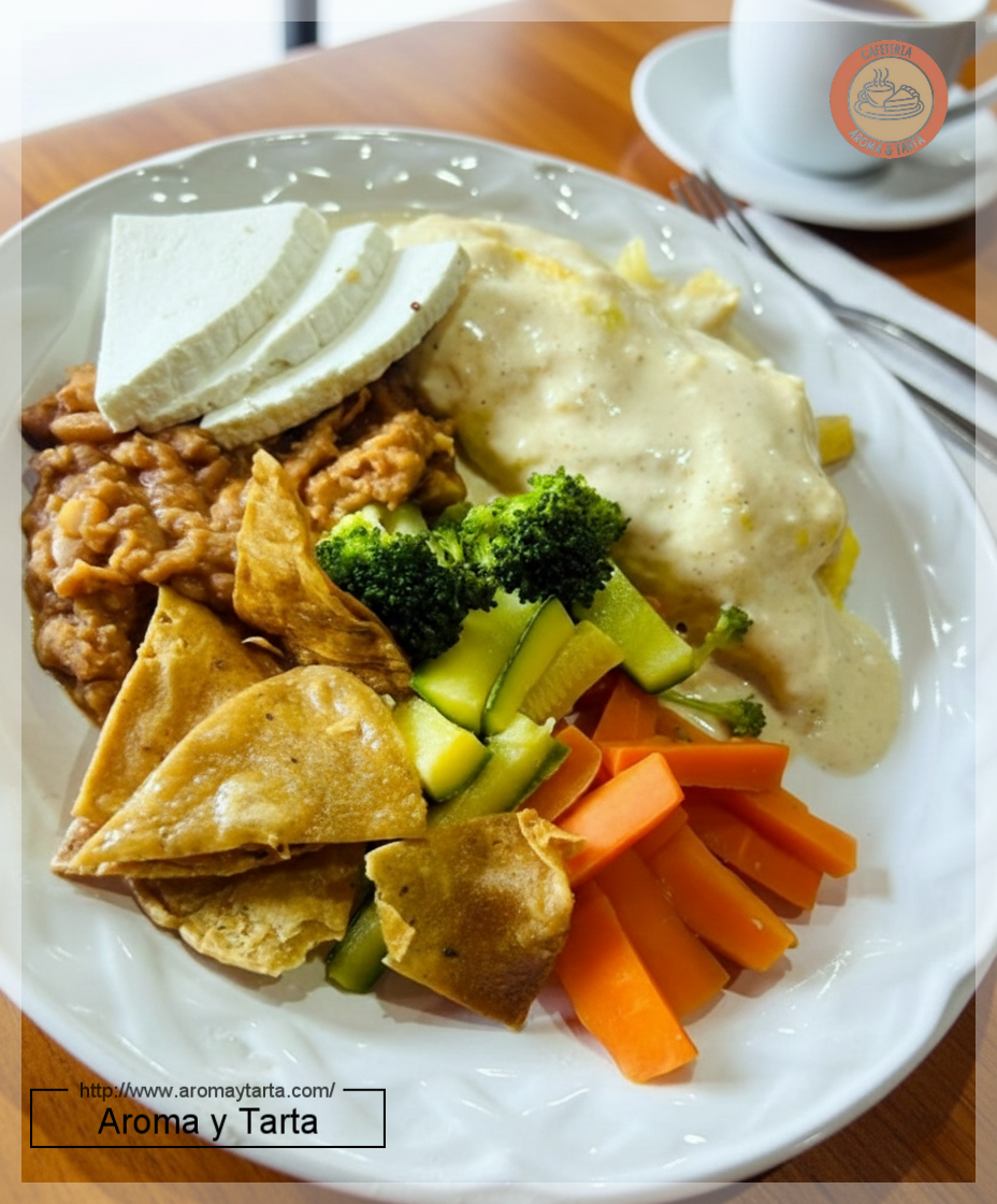 Omelett de hawaiano en crema de tres quesos